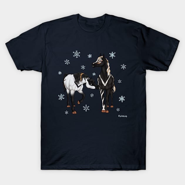 Shadowshield and Snowdancer T-Shirt by Hokkio